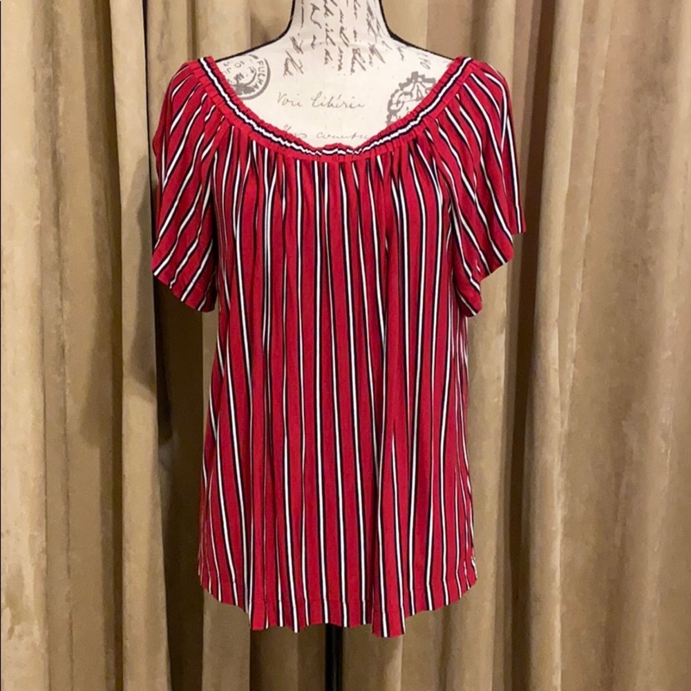 LOFT striped blouse